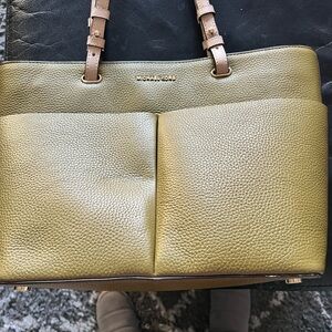 Michael Kors Champagne Textured Leather Tote